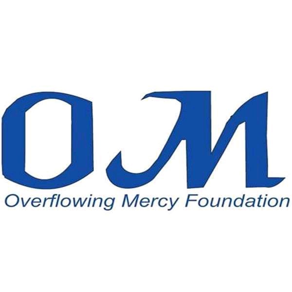 The logo for the overflowing mercy foundation.